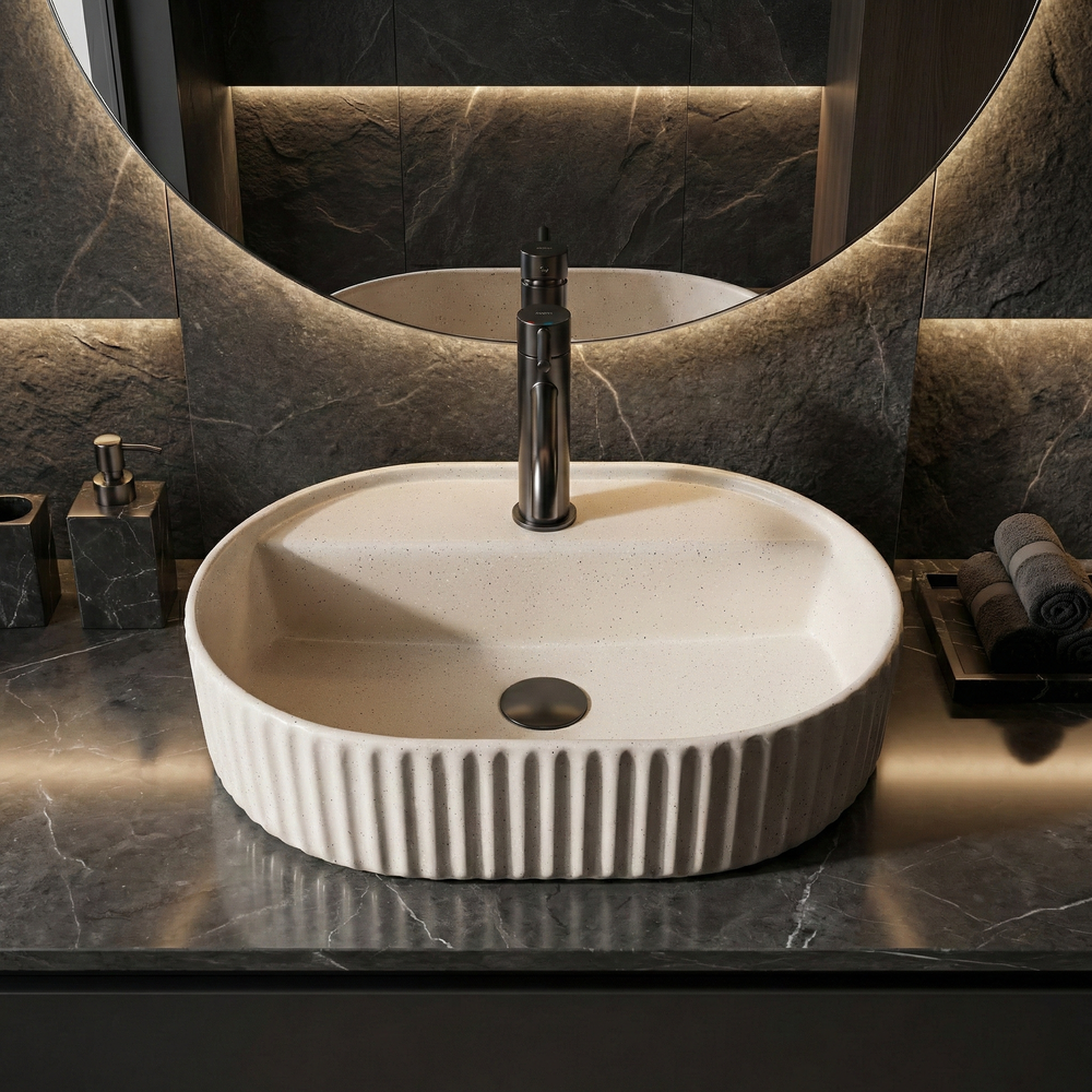 Countertop washbasin Rea Marcela 50 Vanilla