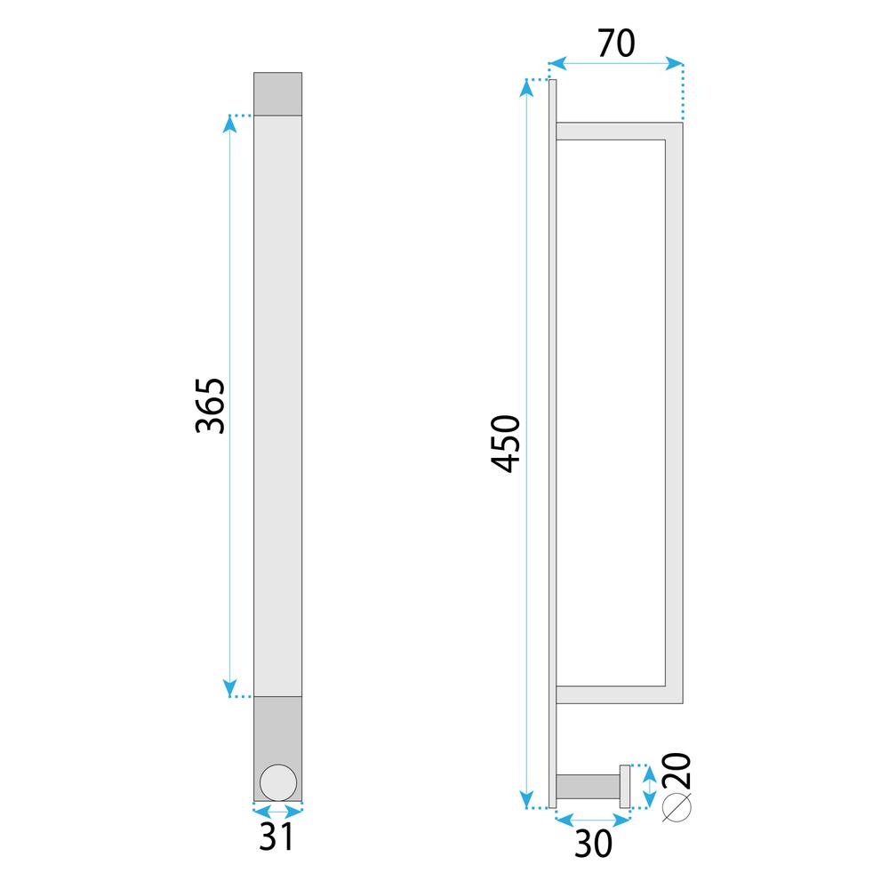 Yksivartinen kylpyhuoneripustin Brush Gold