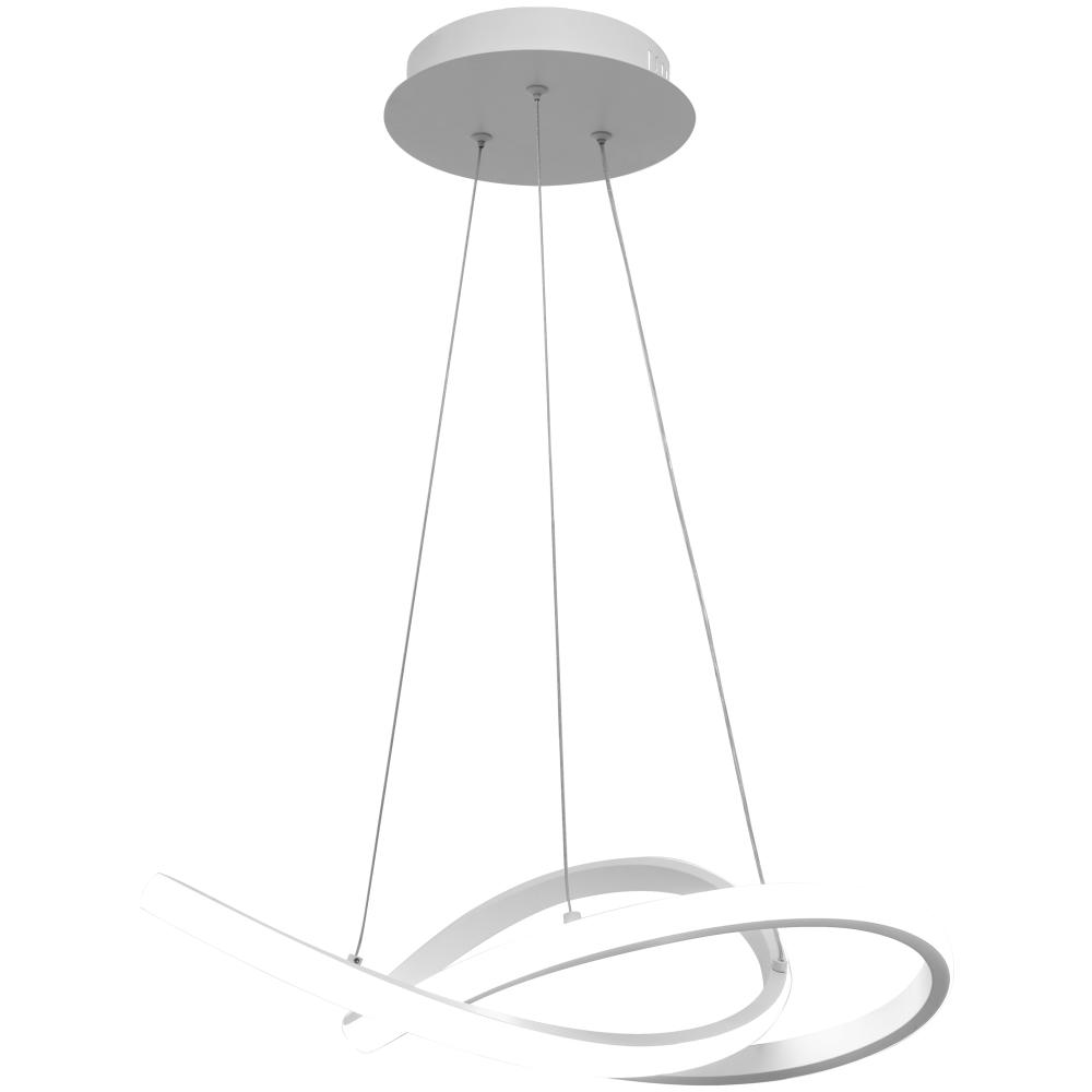 Hängelampe Ring modern LED+Fernbedienung APP392-CP White
