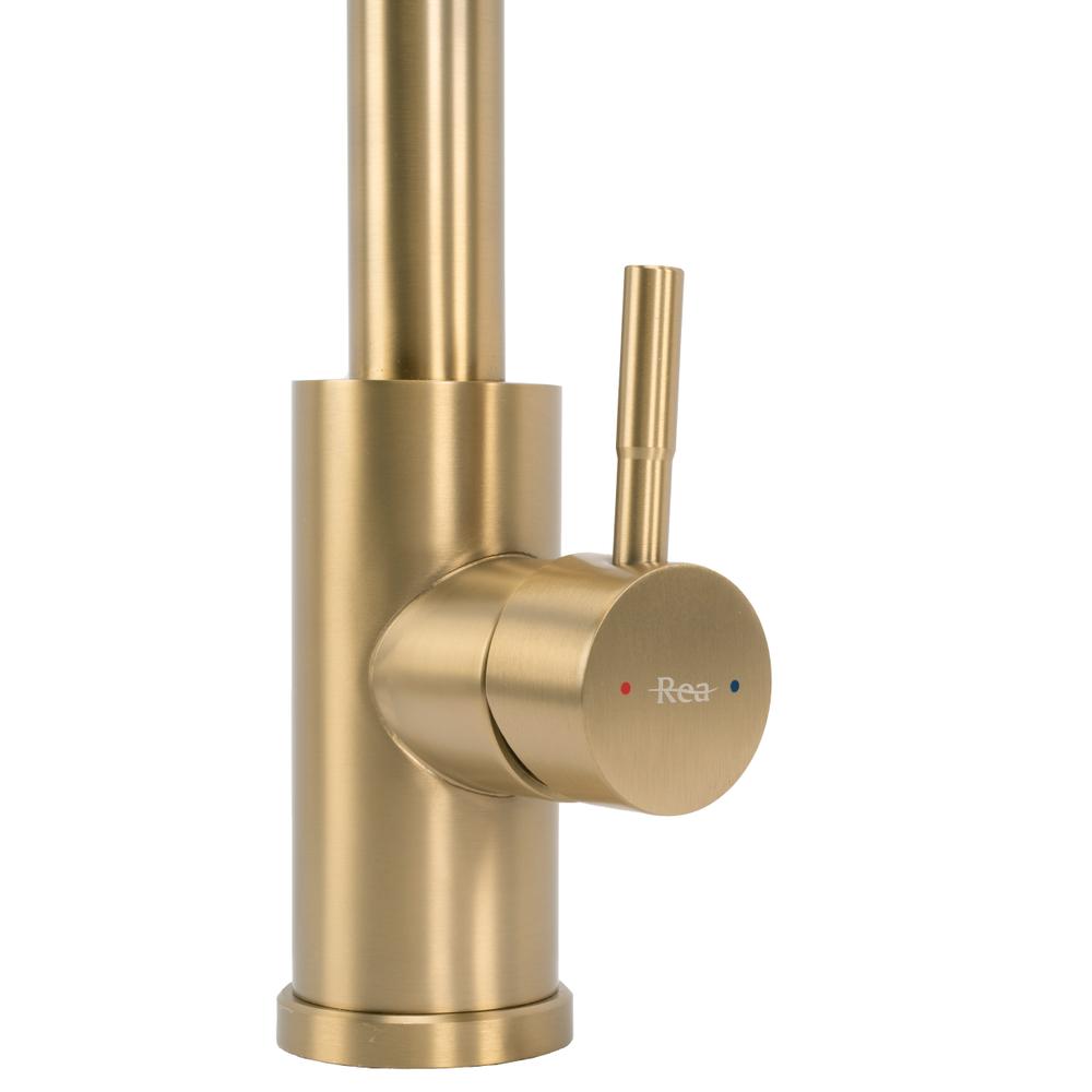 Robinet de cuisine REA CROSS BRUSH GOLD
