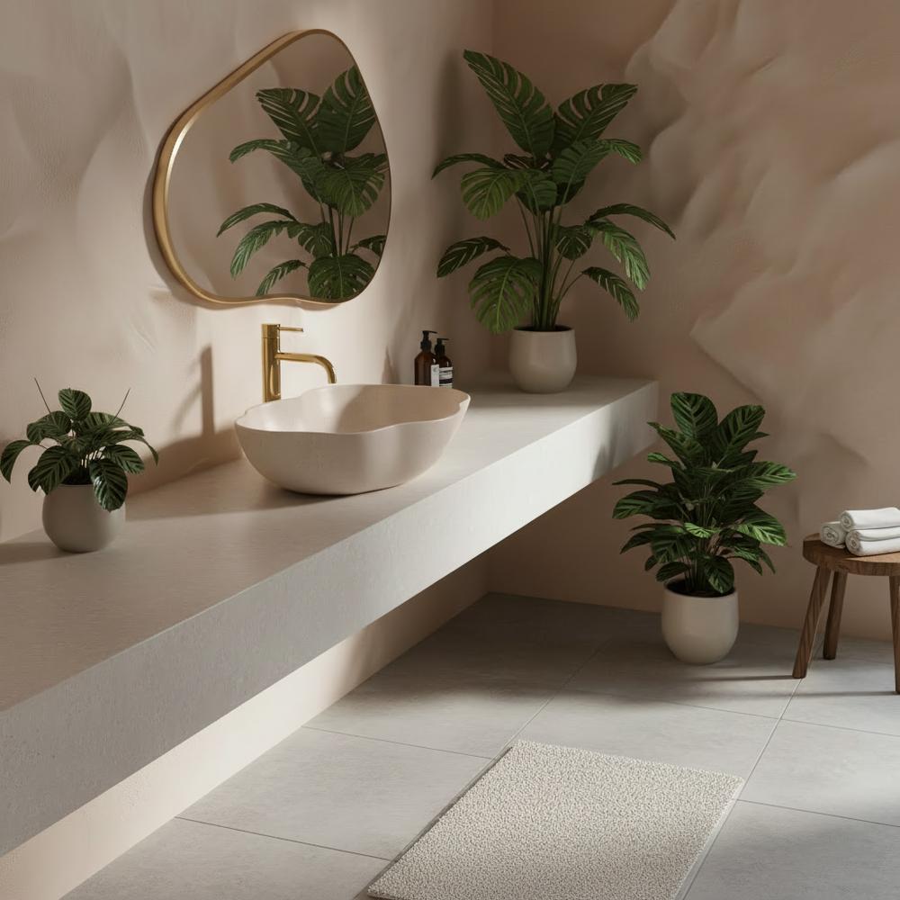 Lauapealne kraanikauss Rea Pearl Warm