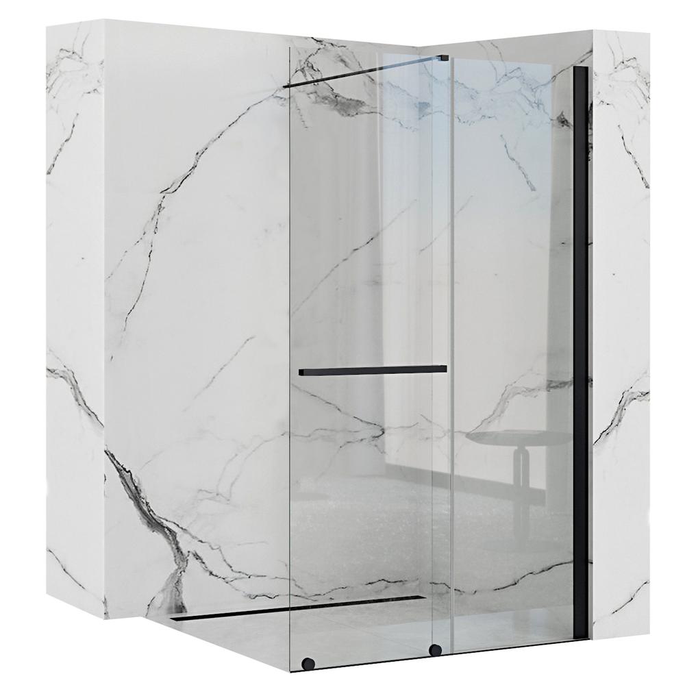 Zid tuša Rea Cortis Crni 120