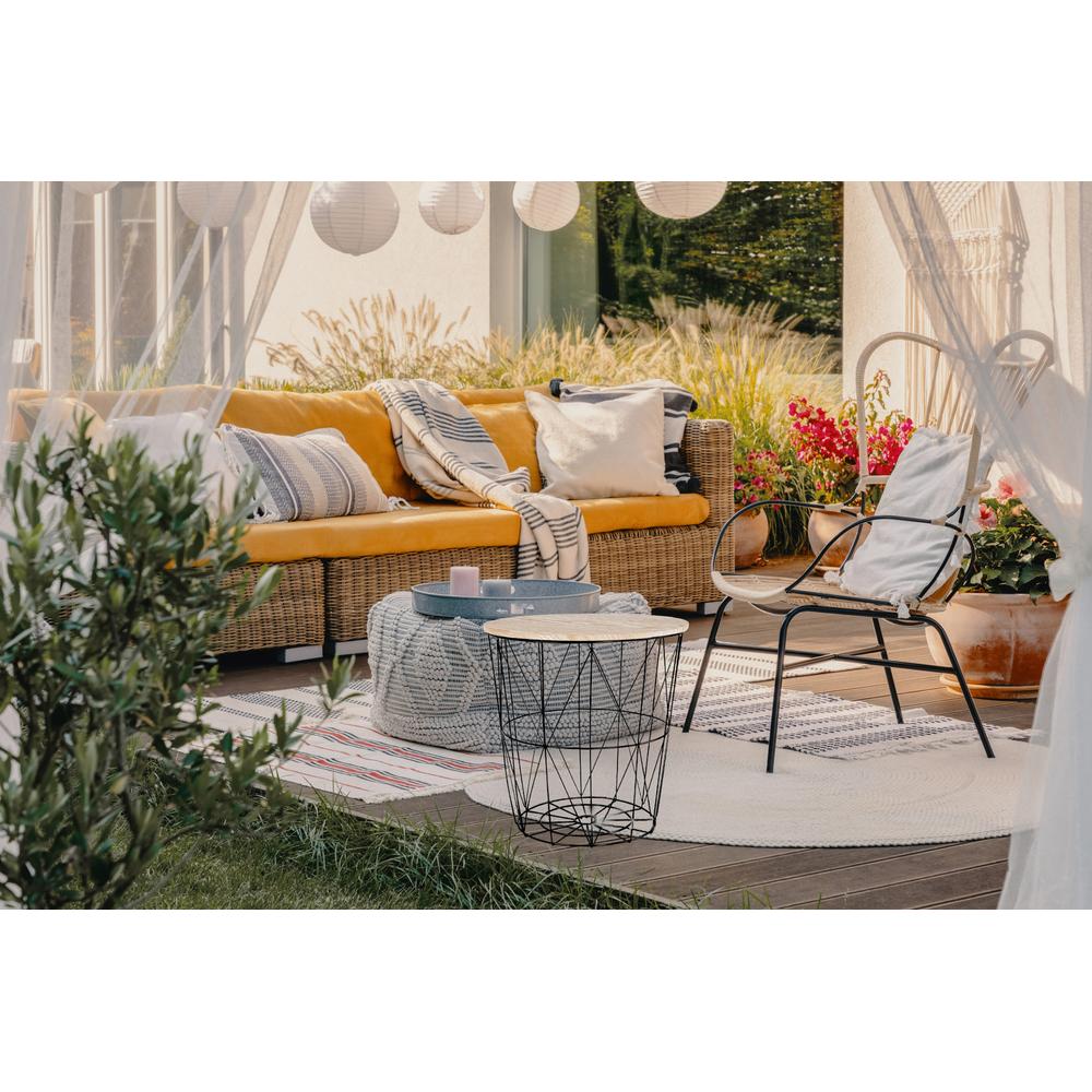 Druciany stolik kawowy Twins Rozmiar L