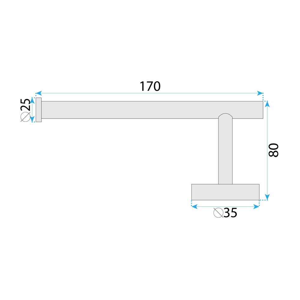 Toilet paper holder 39105 ORI Brush Copper