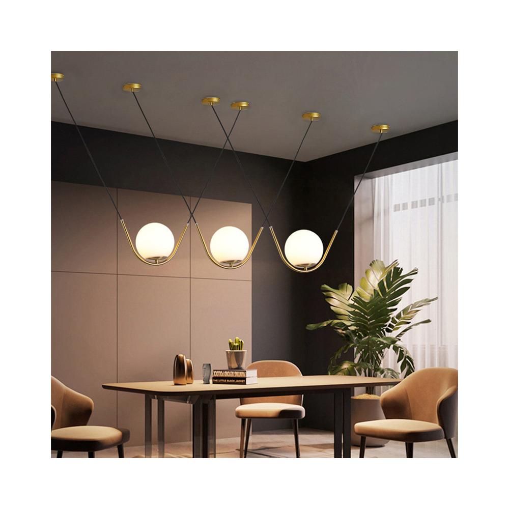 Hängelampe Gold Glas APP689-1CP