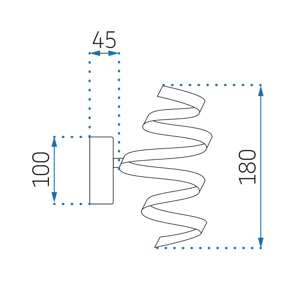 Deckenlampe LED APP1046-W BLACK MAT