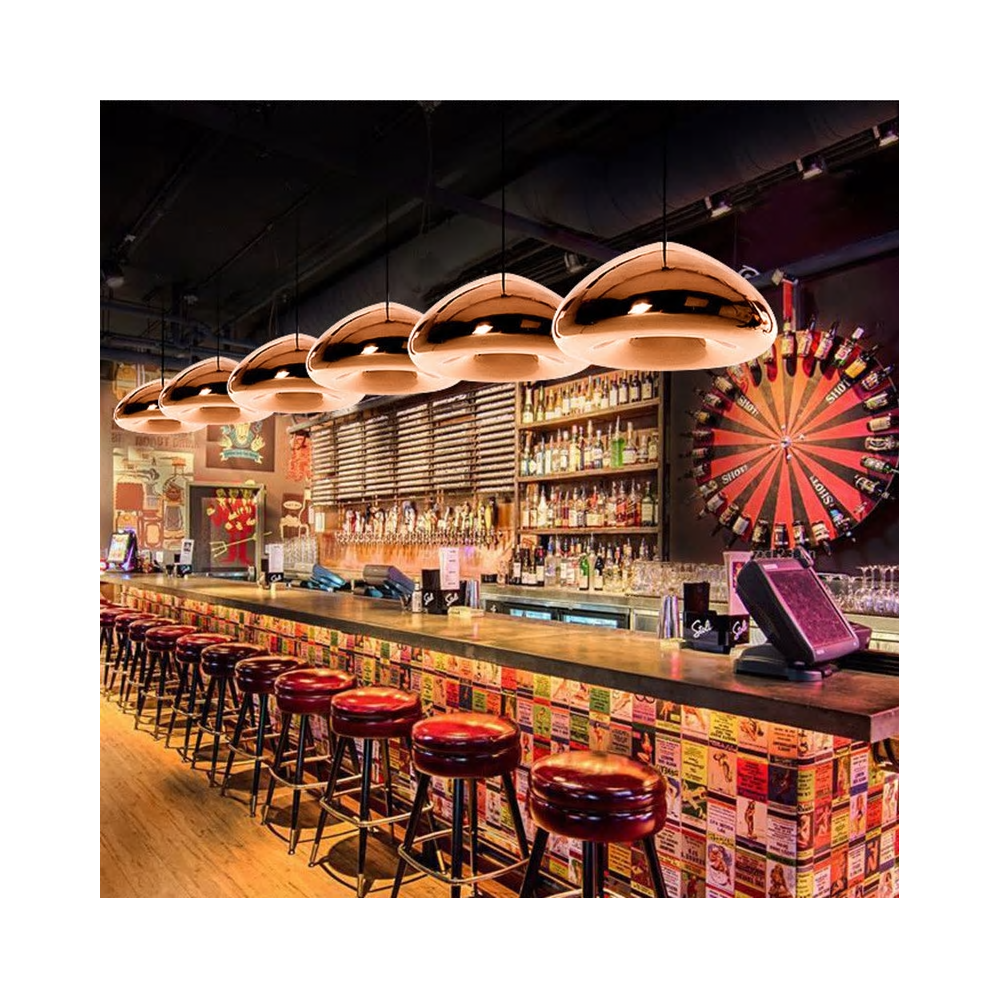 Hängelampe Glas mirror APP323-1CP Gold