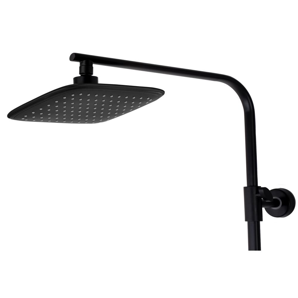 REA Tom dušas komplekts melns ar termostatu