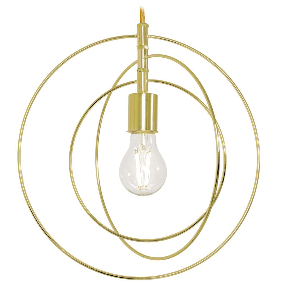 Hängelampe Ring Metall Gold APP286-1CP