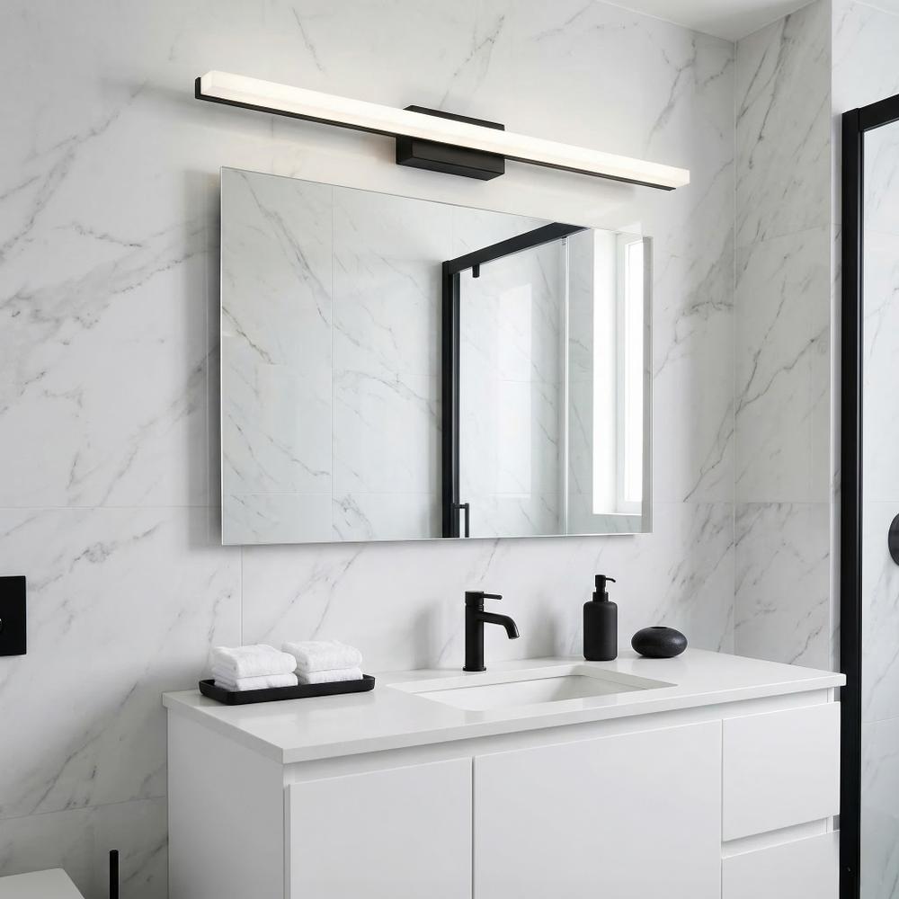 ΦΩΤΙΣΤΙΚΟ ΤΟΙΧΟΥ ΜΠΑΝΙΟΥ LED 80CM APP1856-1W BLACK