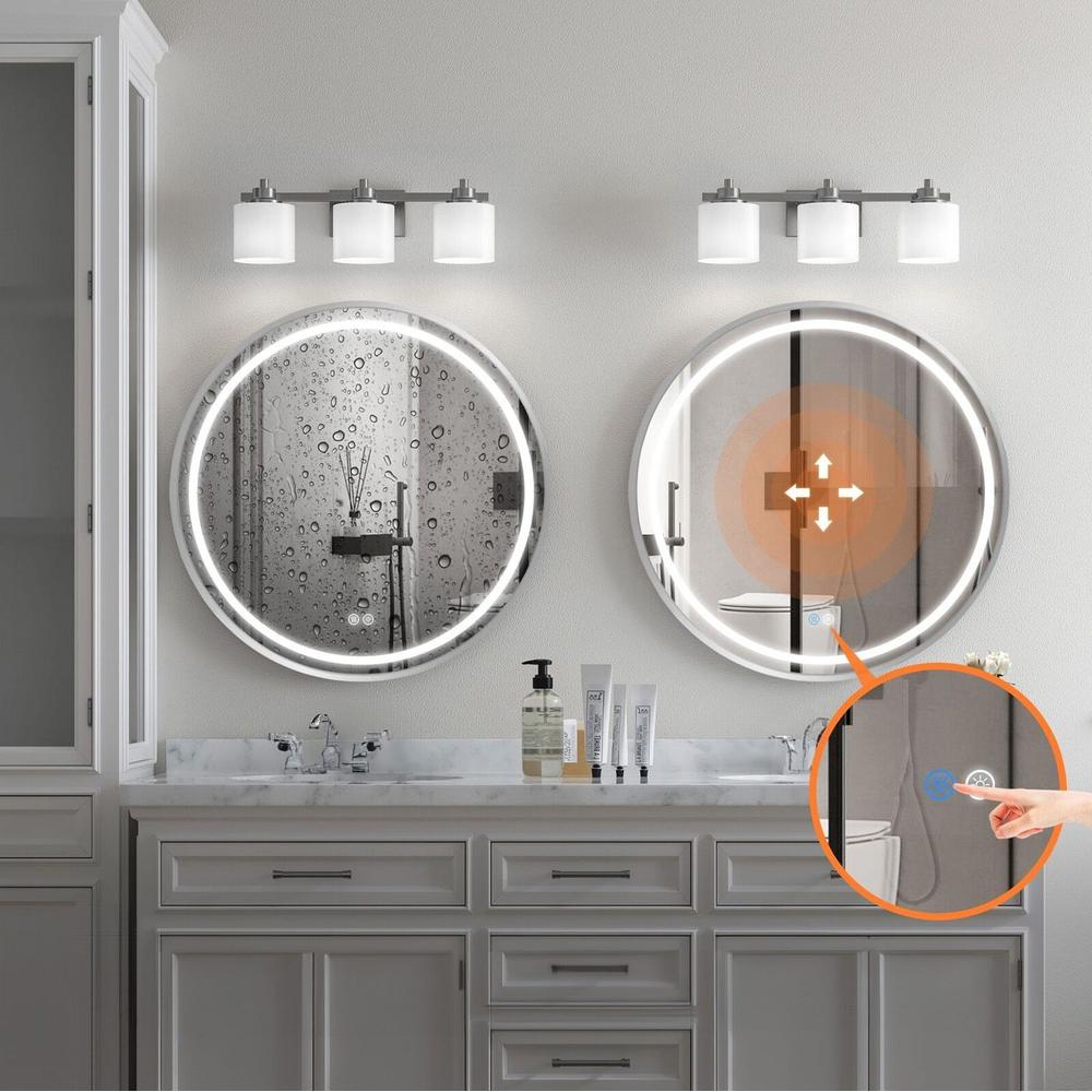 Дзеркало LED 50cm MMJ BRUSH SILVER