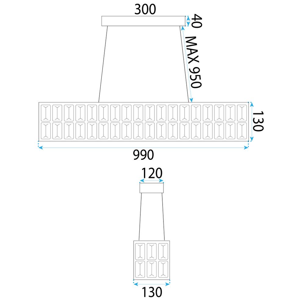 Hängelampe LED APP1566-CP Gold