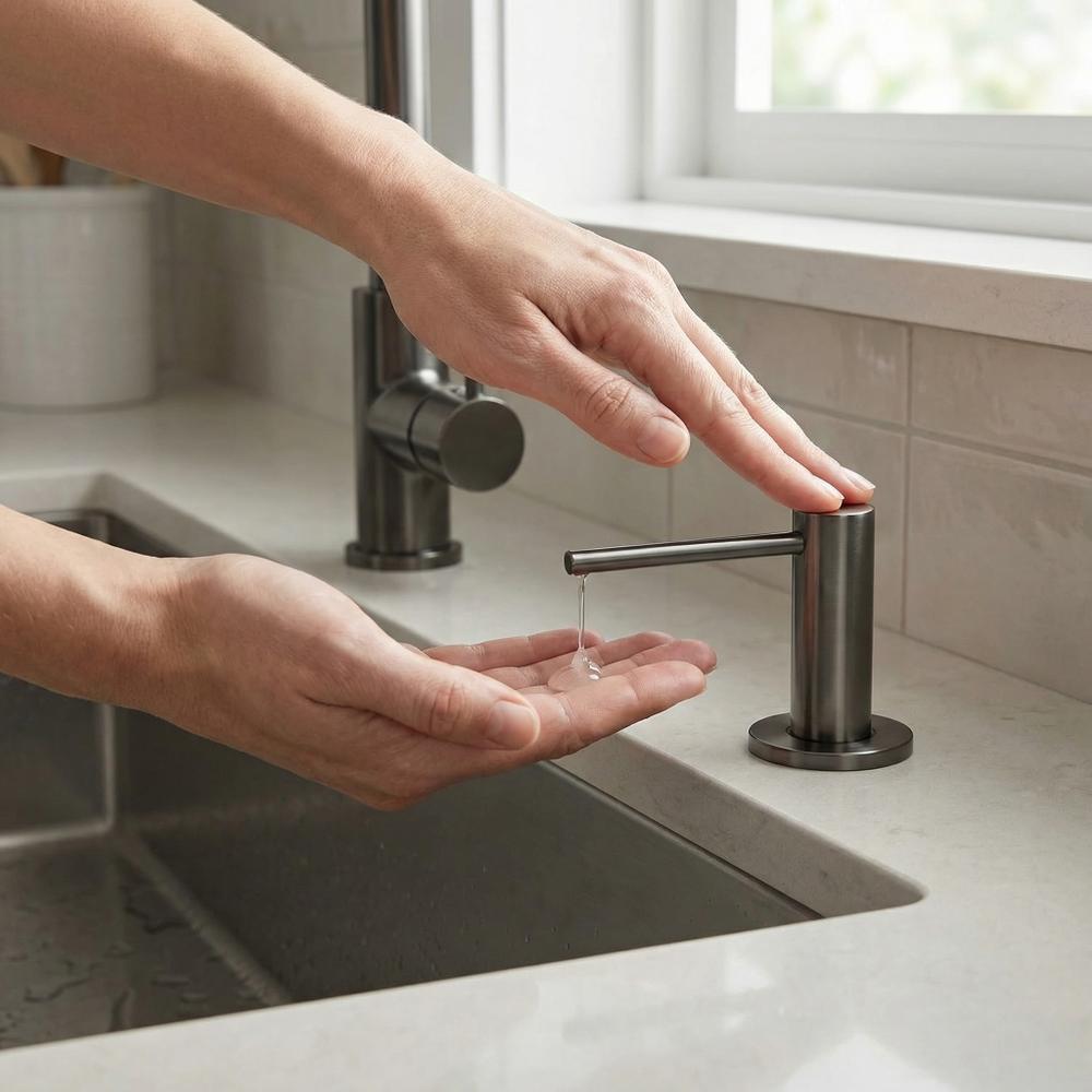 Dozownik zlewozmywakowy do płynu Rea DEX Tytan