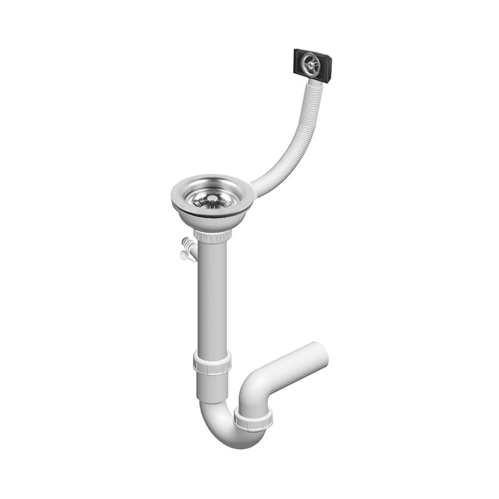 Nils graniittinen pesuallas, metallinharmaa, 5-in-1 setti