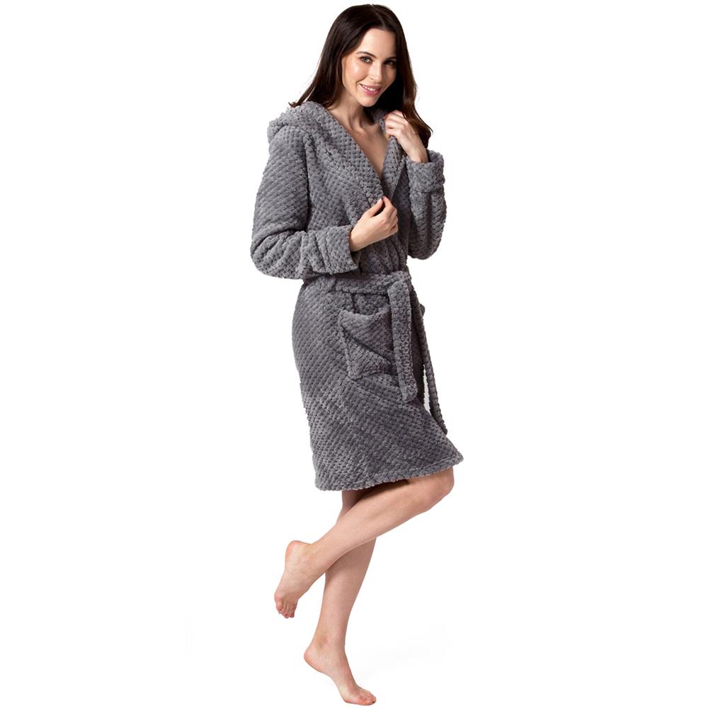 Bathrobe Dressing-gown DIAMOND Grey S/M