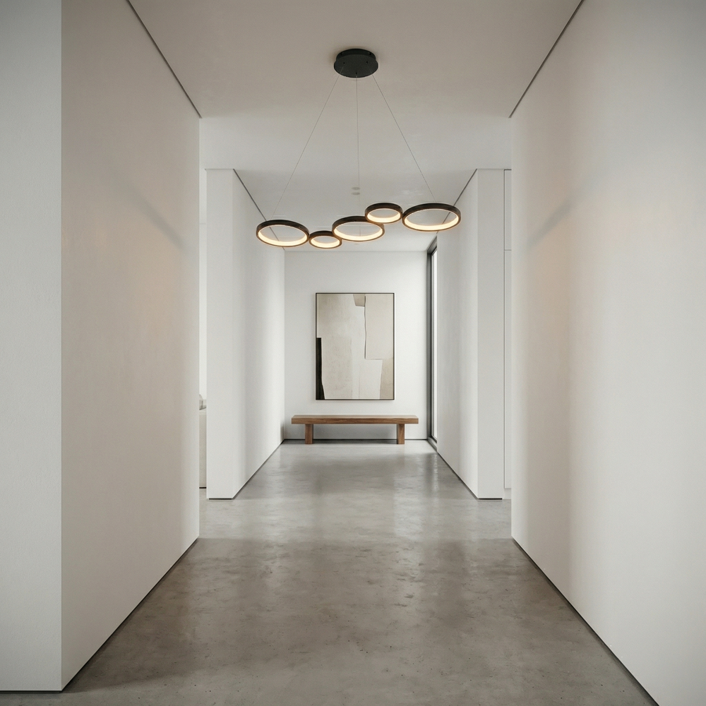 LAMPA SUFITOWA WISZĄCA APP1923-CP Czarna