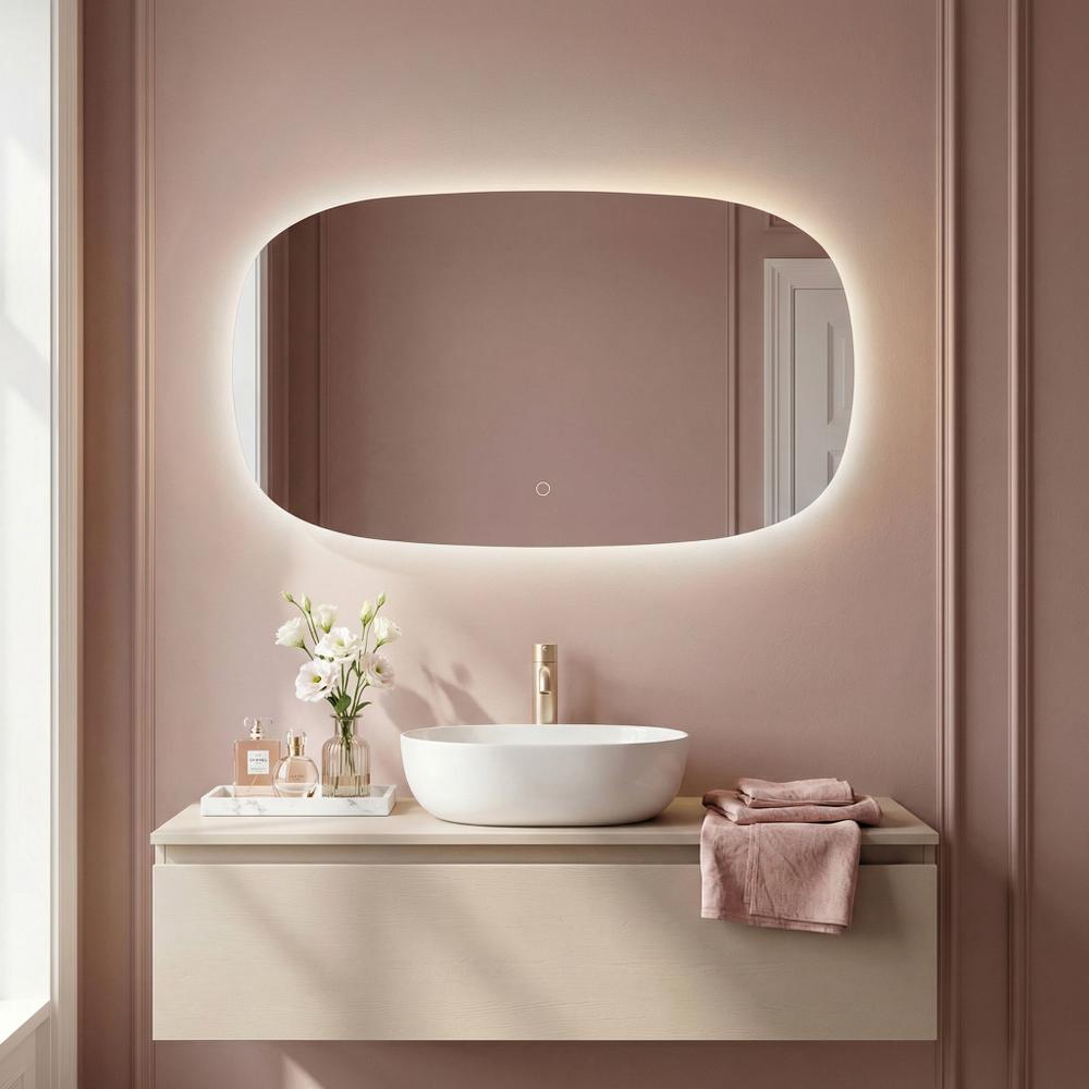 Lustro ścienne LED 100x60cm TOP-4