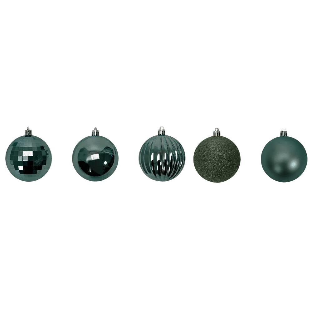 BOMBKI CHOINKOWE ZIELONE 34 SZT SYSD1688-027