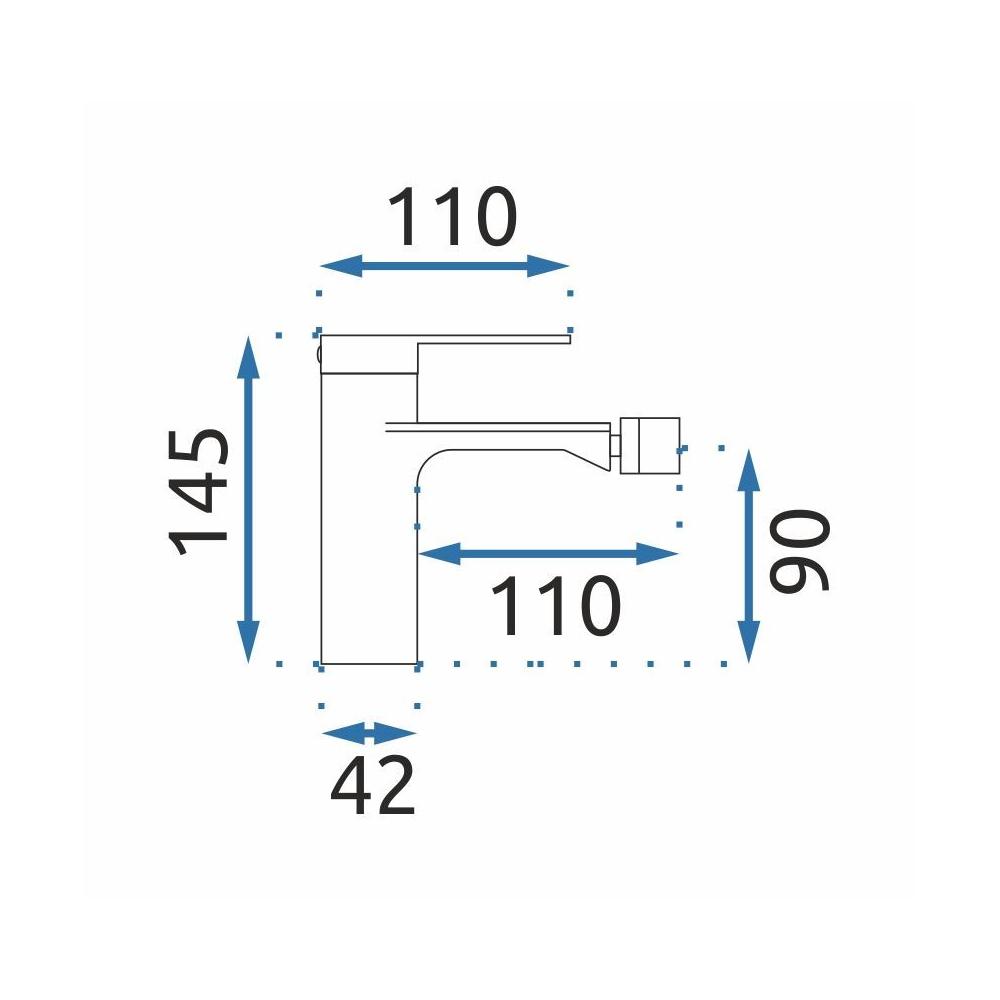 Bateria bidetowa Rea Storm Tytan