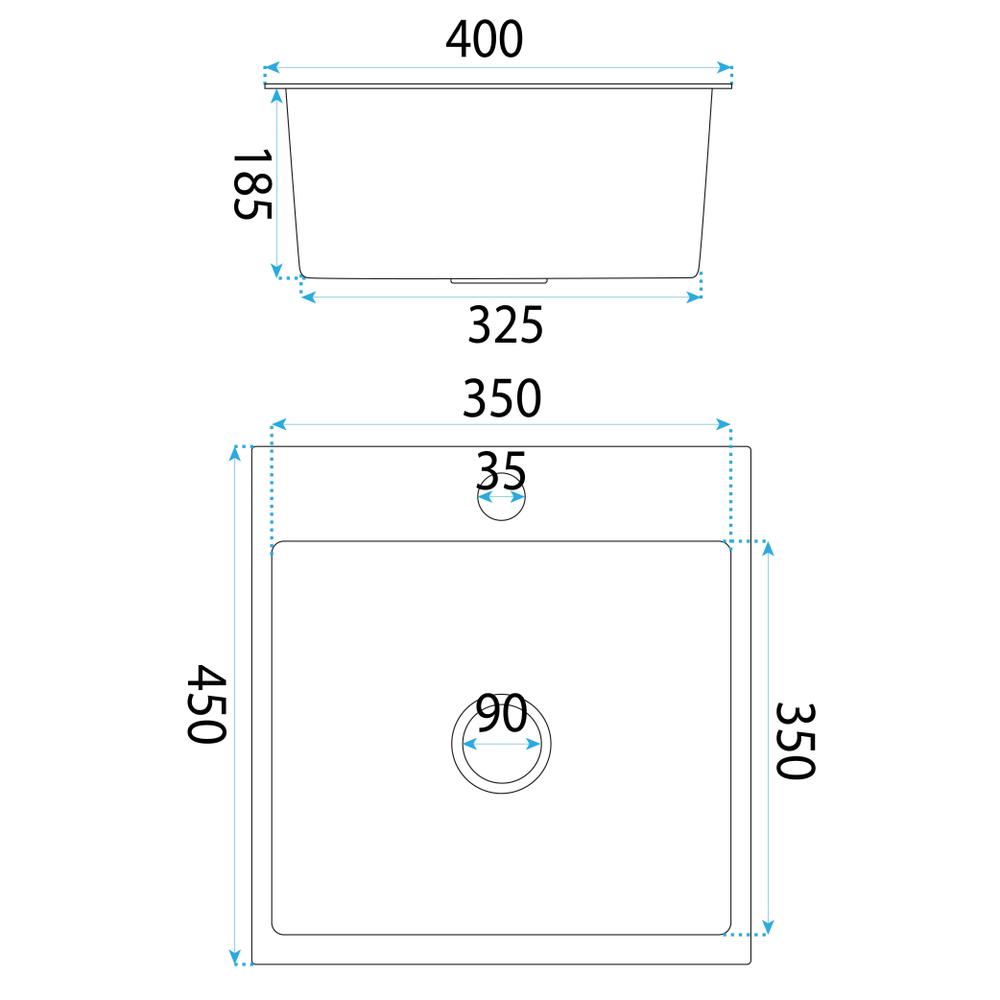 Évier en acier Leo 40 BRUSH COPPER