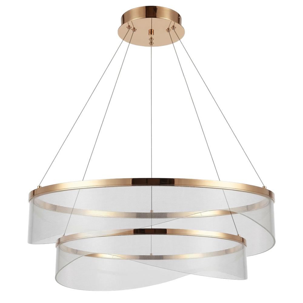 LAMPA SUFITOWA WISZĄCA G146-2CP ZŁOTA