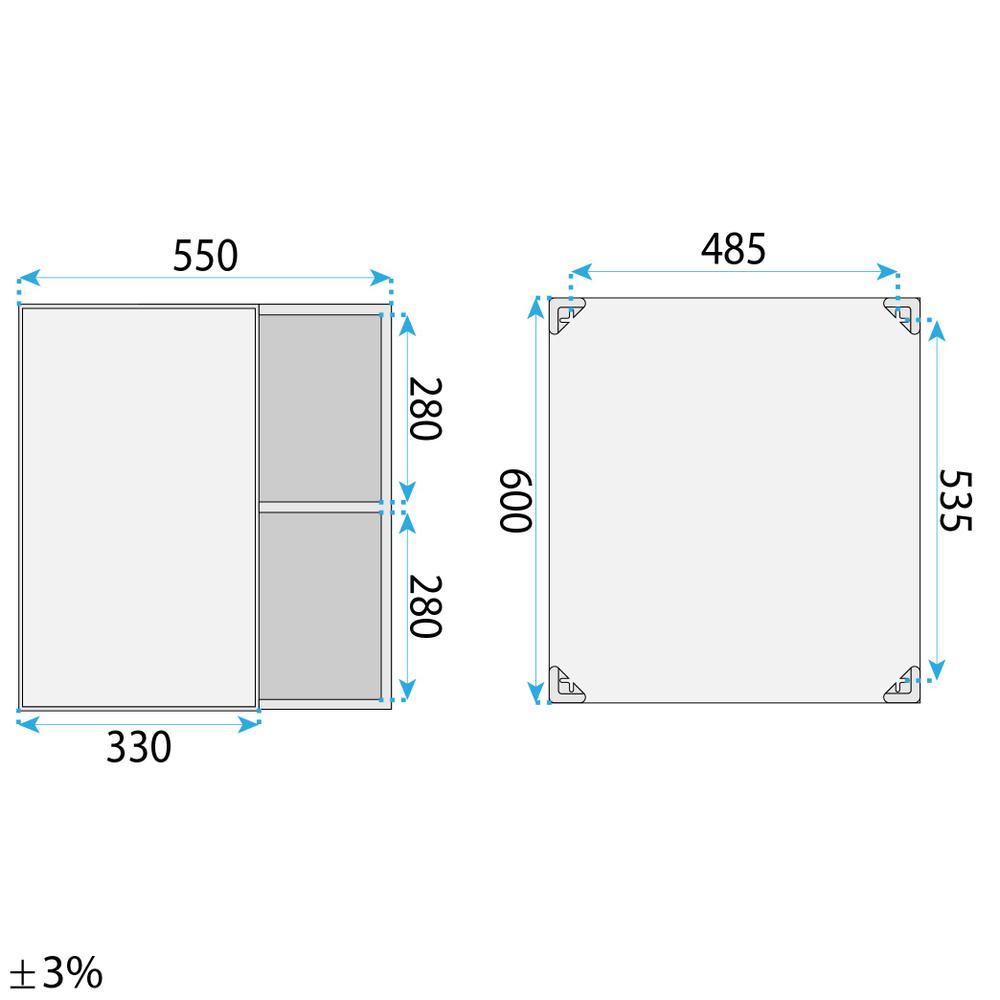 Meuble de salle de bain avec plan Marti 60cm Beige
