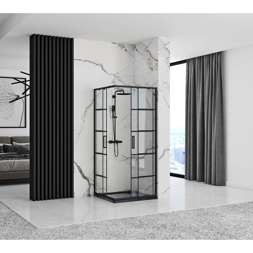 Cabine de douche Rea Concept Black 80x80