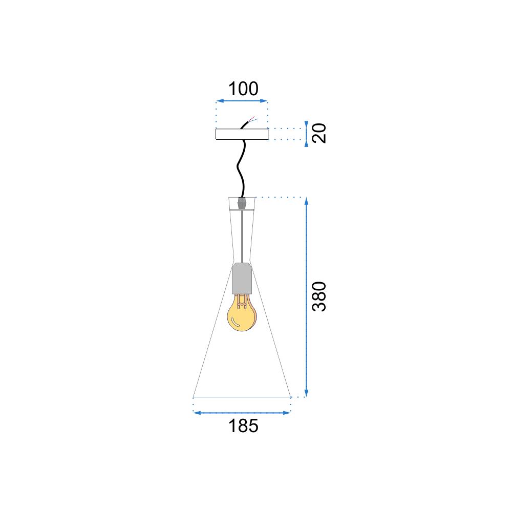 Hängelampe Costa B Black