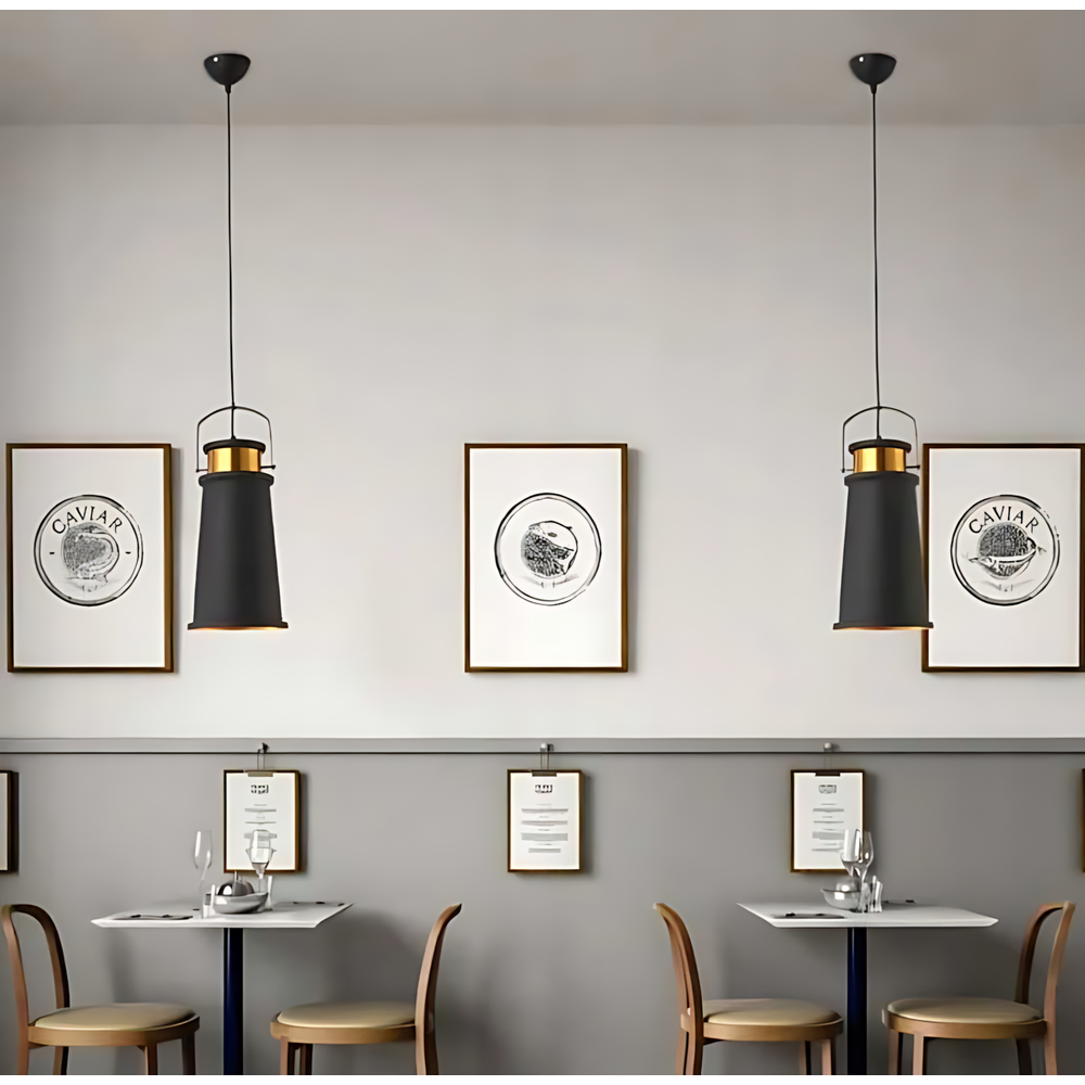 Hängelampe ASTI A Black / Gold