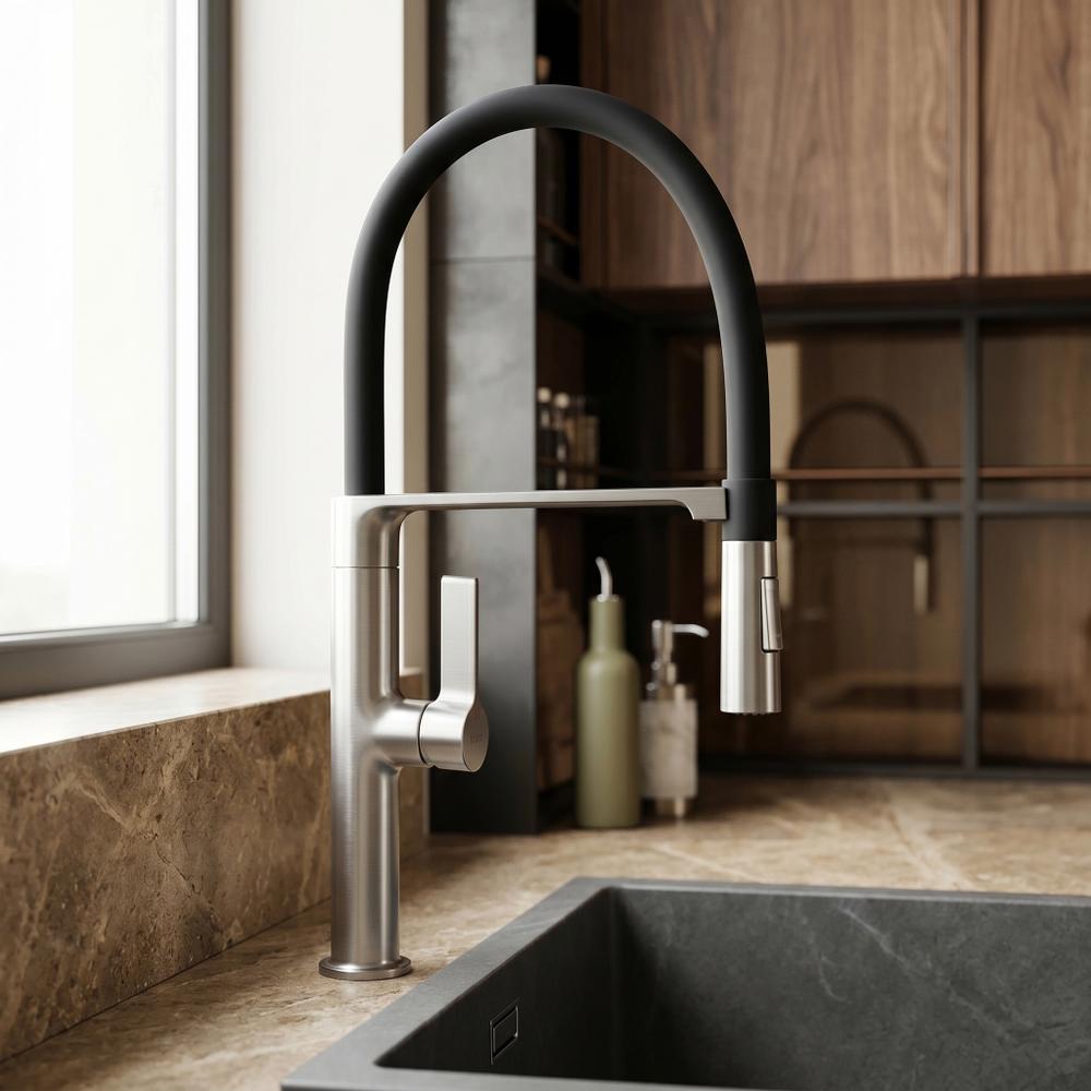 Torneira de cozinha REA Lago Brush Nickel