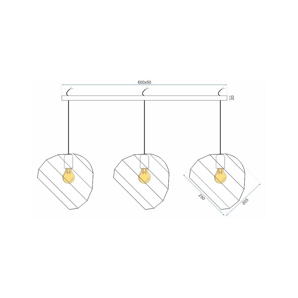 Deckenlampe  APP383-3CPR