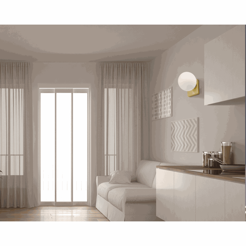 Wandlampe Kugel APP1009-1W Gold