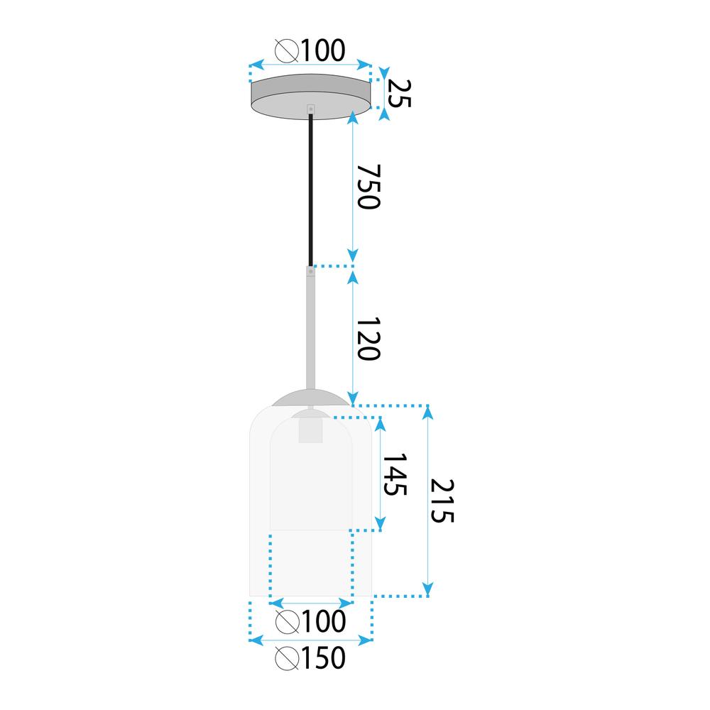 Hängeleuchte APP1704-1PC Amber