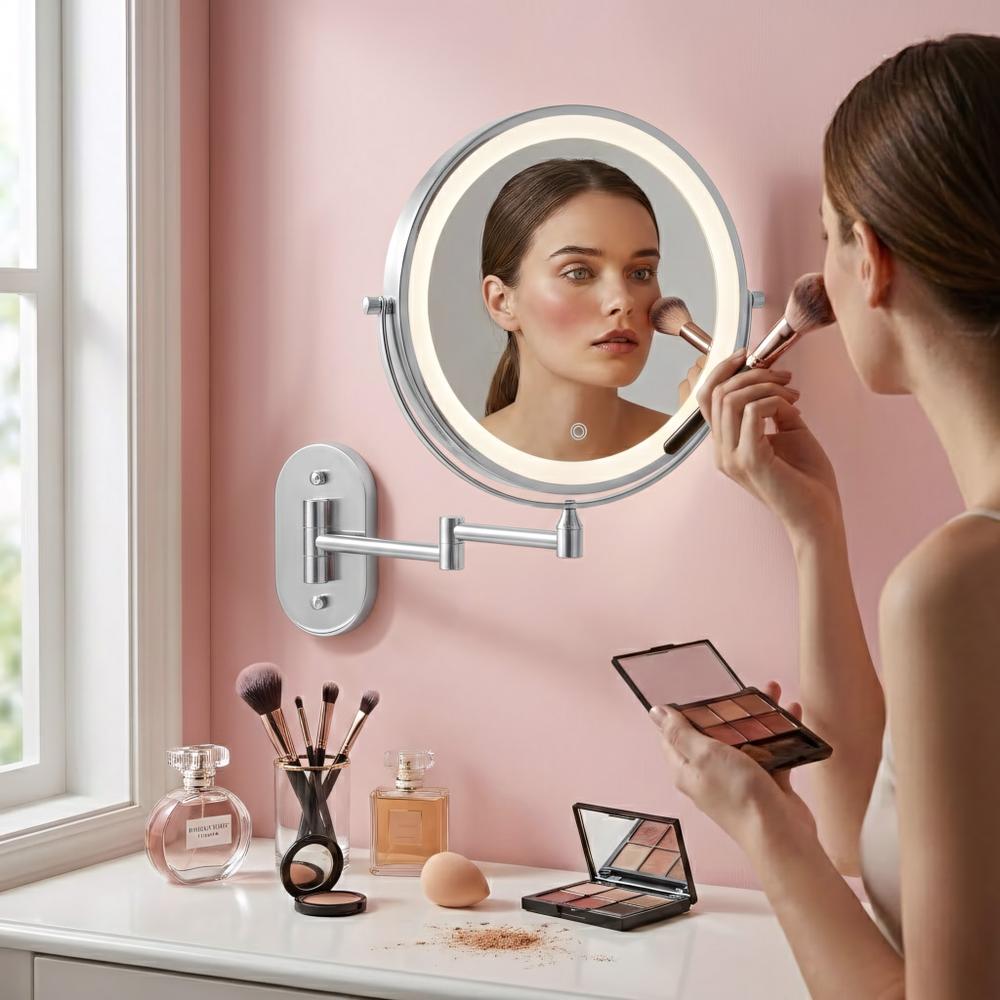 Miroir LED Glow Chrome