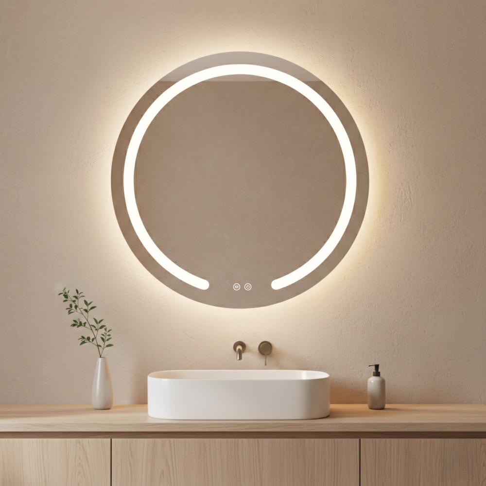 Lustro ścienne LED 70cm Modern