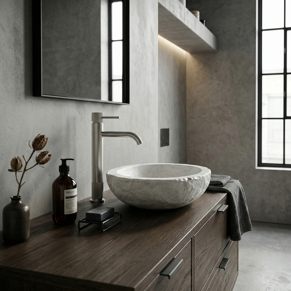 Fürdőszobai csaptelep Rea Lungo Stripe Brush Nickel