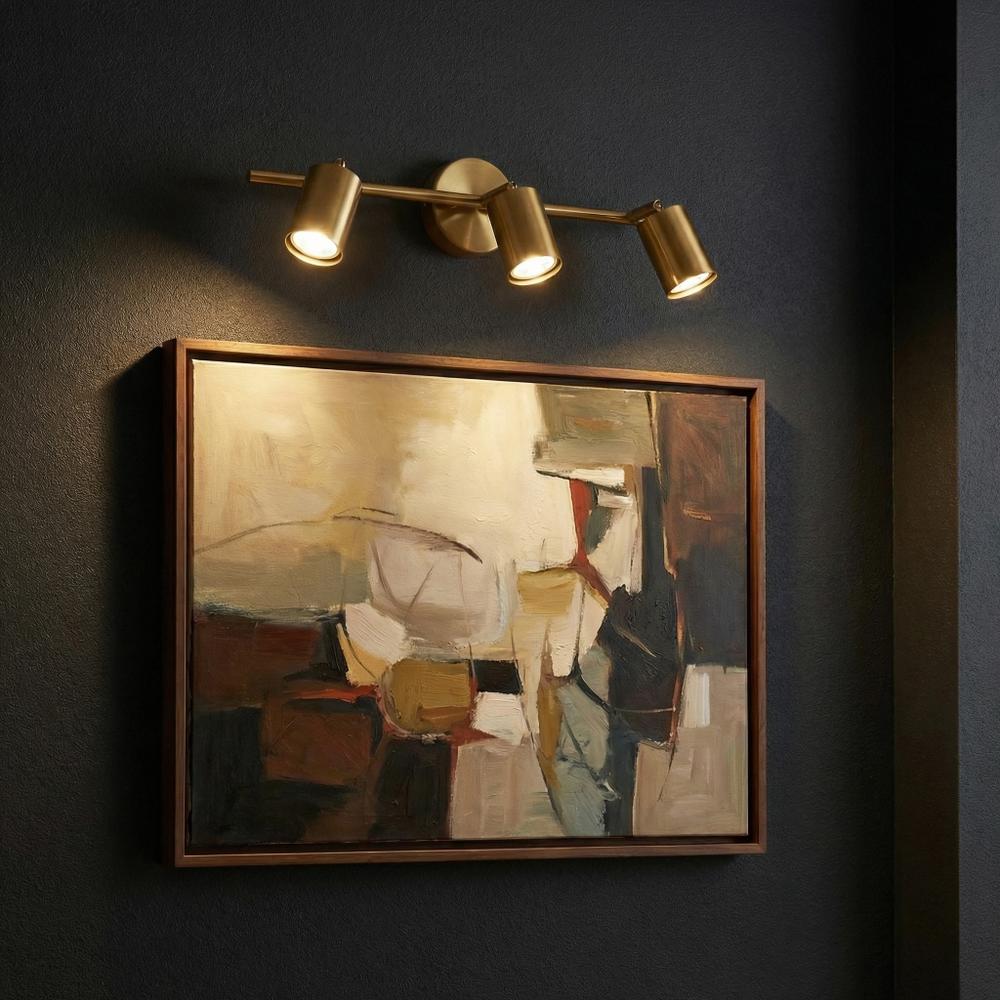 Kupatilska zidna lampa APP1898-3W BRUSH GOLD