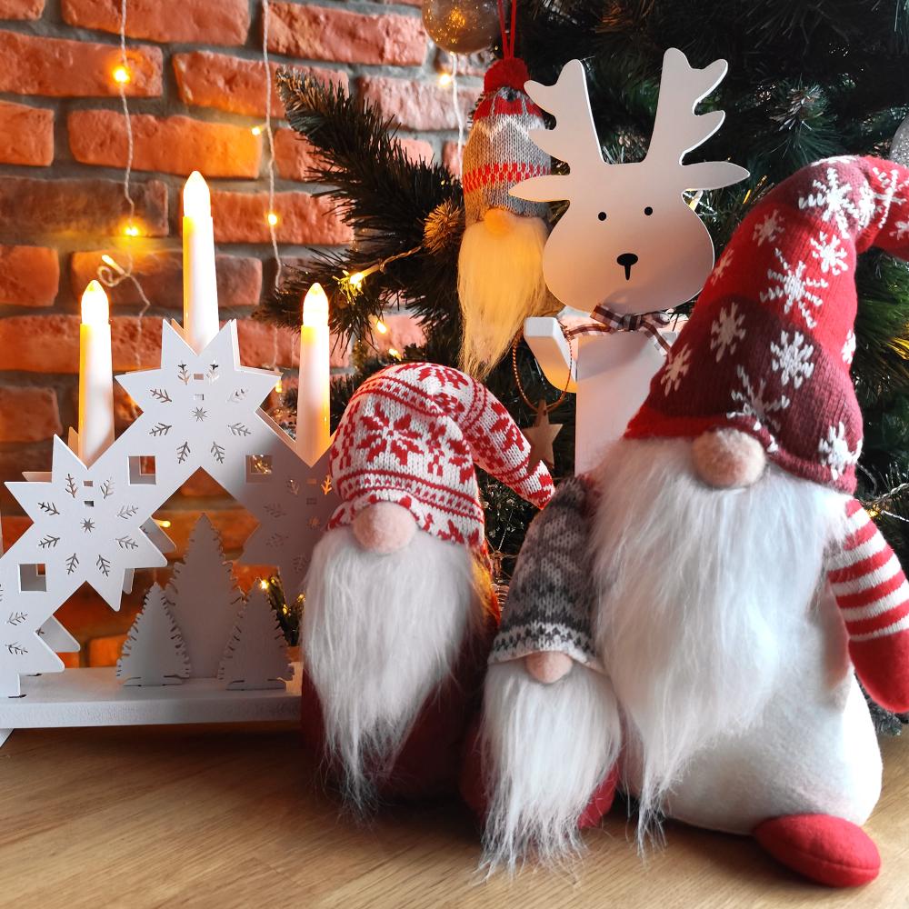 Drewniany Renifer Świąteczny 35cm 301036