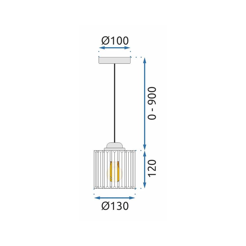 Deckenlampe  Kristall Silver APP508-1CP