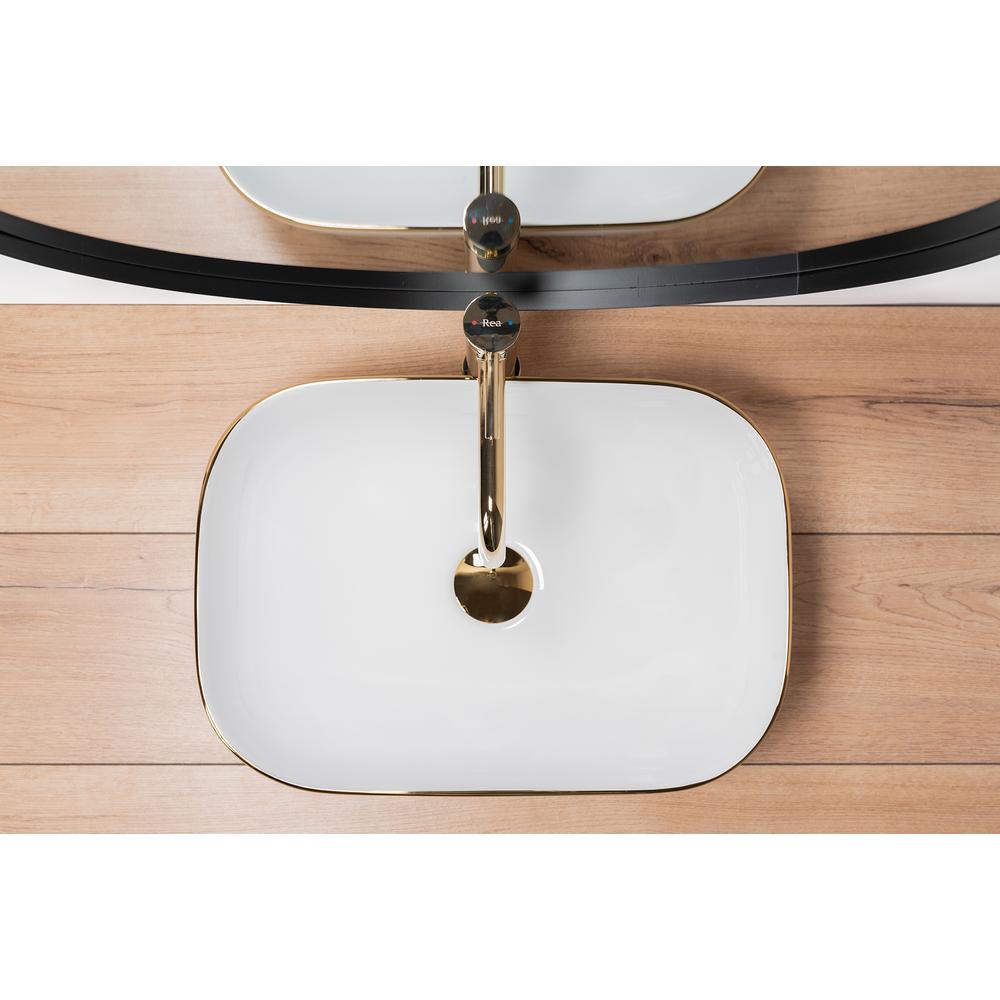 Rea Belinda Gold Edge galda virsmas izlietne