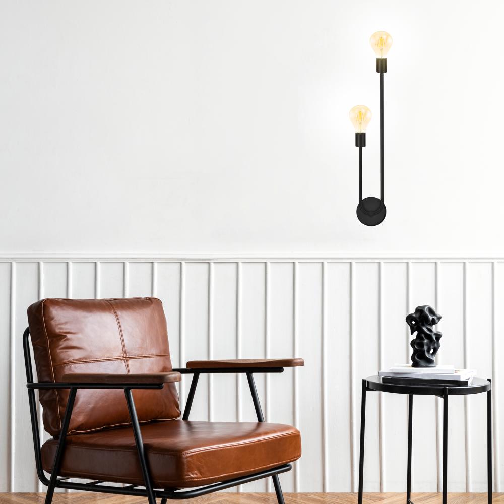 Wandlampe APP1147-2W black