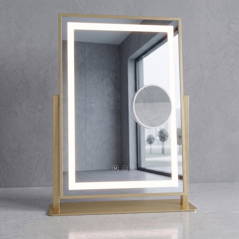 Lustro LED LUMI L.Gold 30x40cm