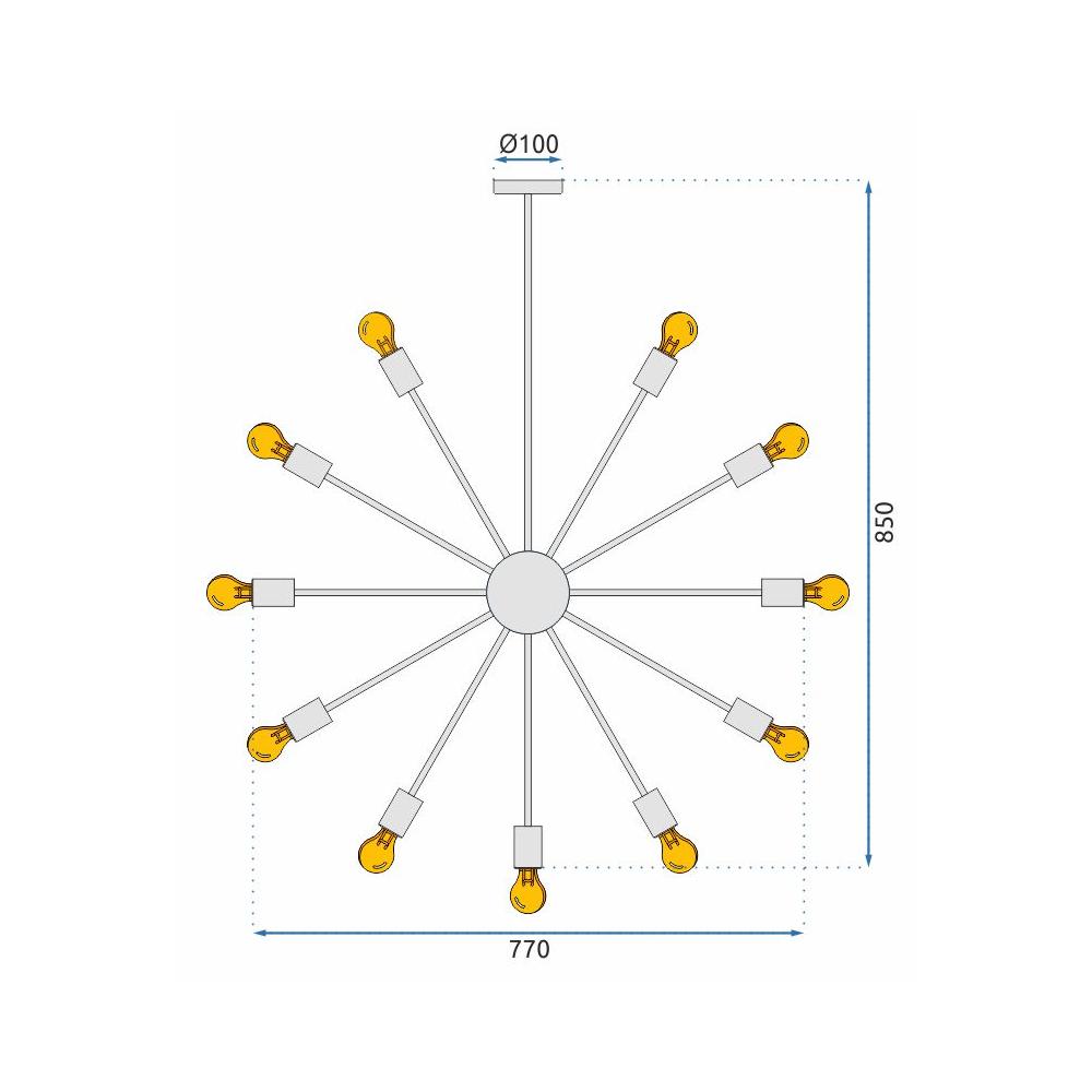 Hängelampe  APP259-18C