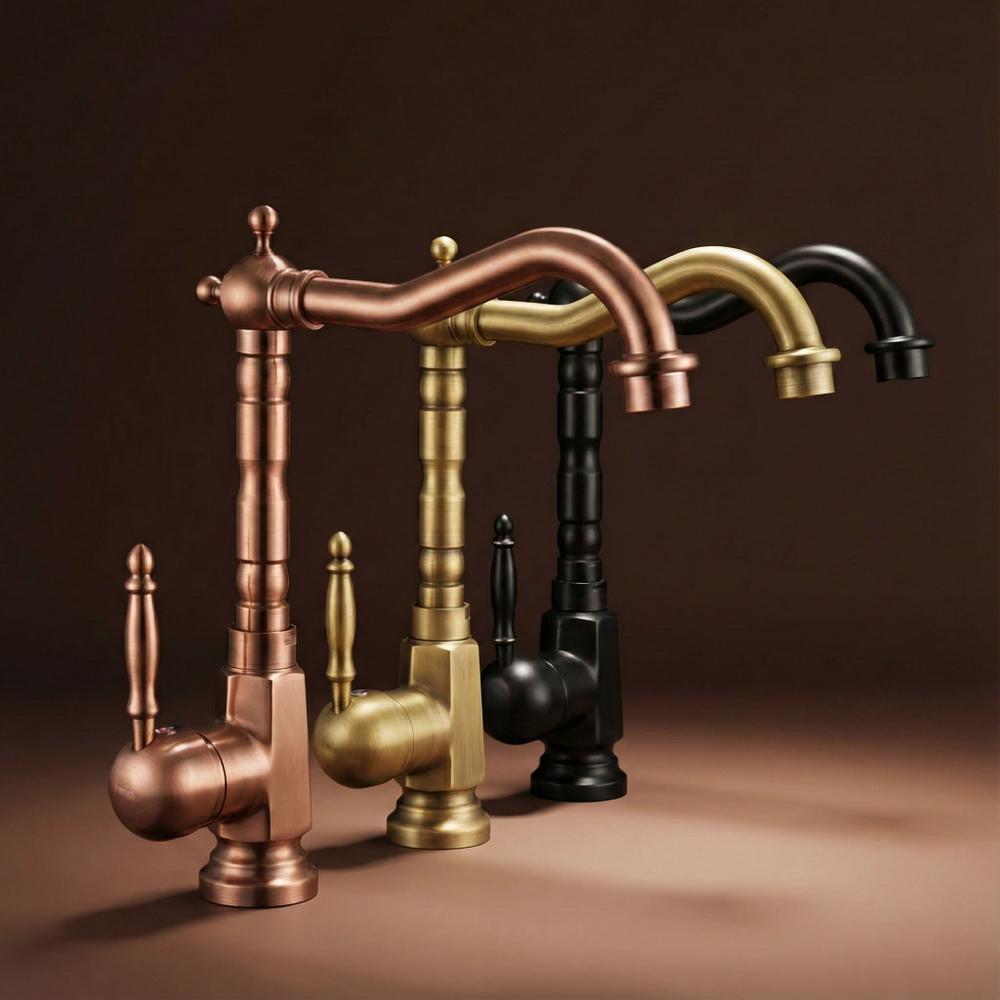 REA BONA Izlietnes krāns Golden Aged High