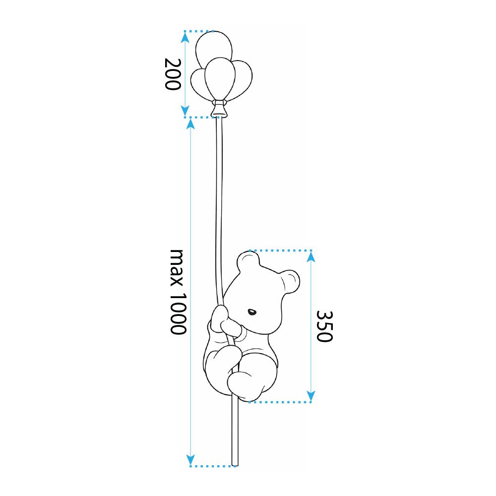 KINKIET ŚCIENNY MIŚ G170-W LINE