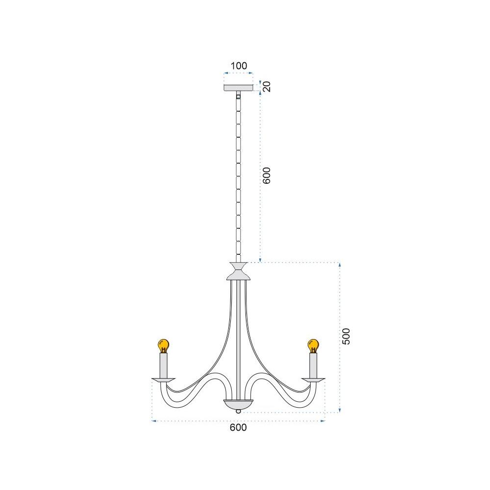 Hängelampe Black APP648-8CP