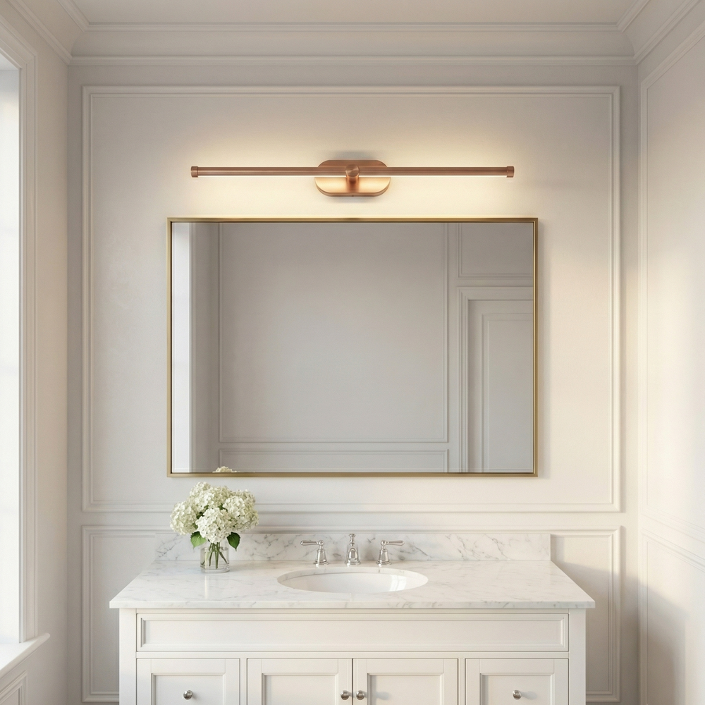 Kinkiet łazienkowy LED APP1896-1W 60 cm Miedź szczotkowana