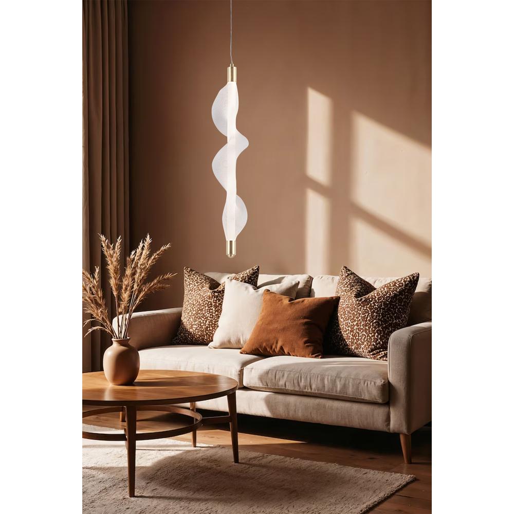 Lampe LED G008-1CP WHITE/GOLD