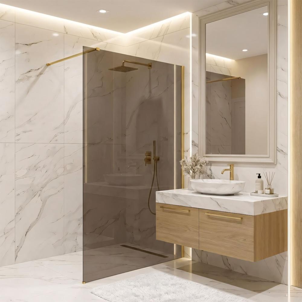 Dušo siena Rea Flexi Brown / Brush Gold 140