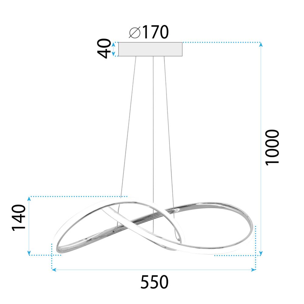 Hängelampe LED APP1601-CP GOLD